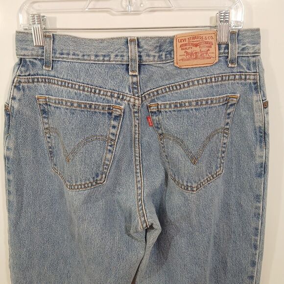 Levis 550 Relaxed Tapered Jeans 12 Long - Picture 7 of 8